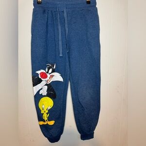 Warner Bros. Blue Cartoon Character Sweatpants